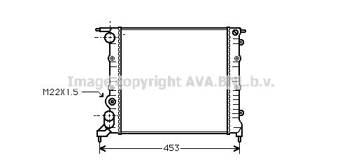 AVA QUALITY COOLING Радиатор, охлаждение двигателя RT2121